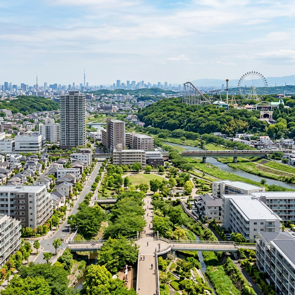 稲城市の風景