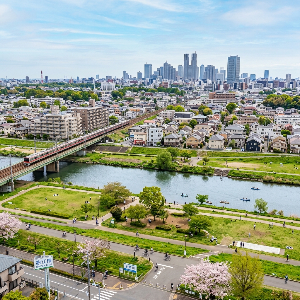狛江市の風景